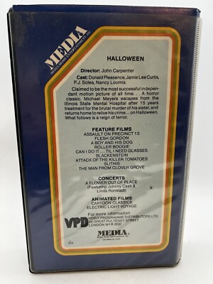 John Carpenter's HALLOWEEN MEDIA BIG BOX VHS / PAL 1st UK Release