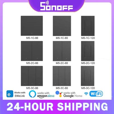 SONOFF M5 SwitchMan WiFi Switch EWeLink-Remote Smart House Wall Button 80/86/120