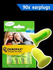 90x soft foam earplugs in compact size for sleeping, travel, protection noise