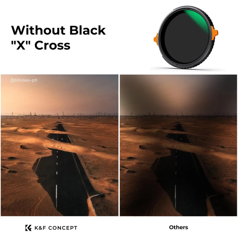 K&F Concept Lens Filter ND4-64 + CPL 67mm 77mm 82mm NANO X Neutral Density  - Image 4 of 4