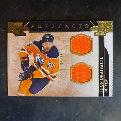 2019-20 Artifacts Materials Horizontal Gold #144 Leon Draisaitl #99/99