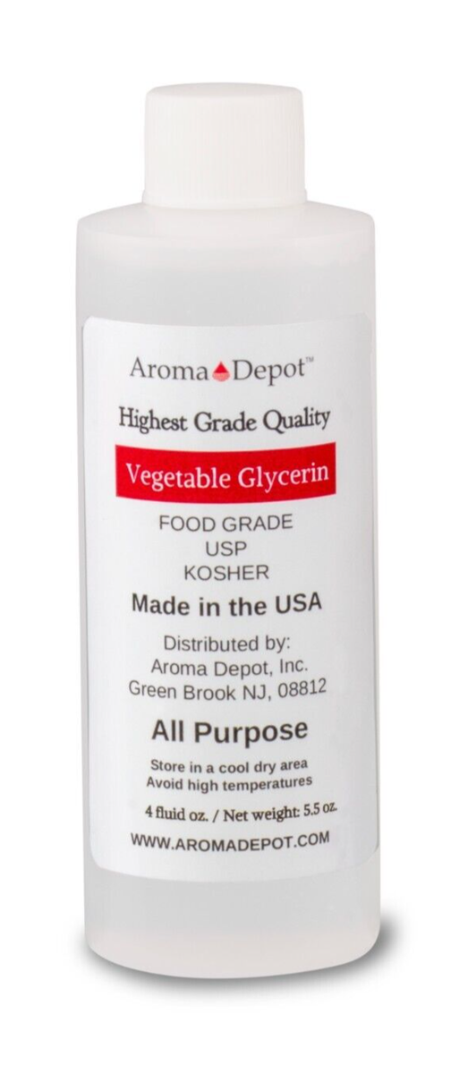 USP 99.9% Pure Vegetable Glycerin & Propylene Glycol - 4 Oz Each, Food Grade VG PG 10 thumbnail image