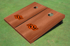 Oklahoma State University Solid Rosewood Cornhole Boards