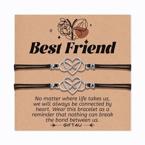 Regalos para mujer Friendship Bestie Friends - Infinity Heart Best Friend - Imagen 1 de 7