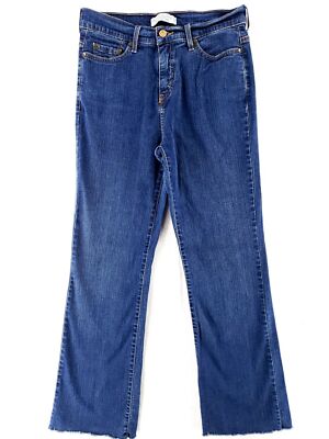 Levi's 512 Perfectly Slimming Bootcut Sz 10M Women's Jeans Cut Off Raw Hem Dark