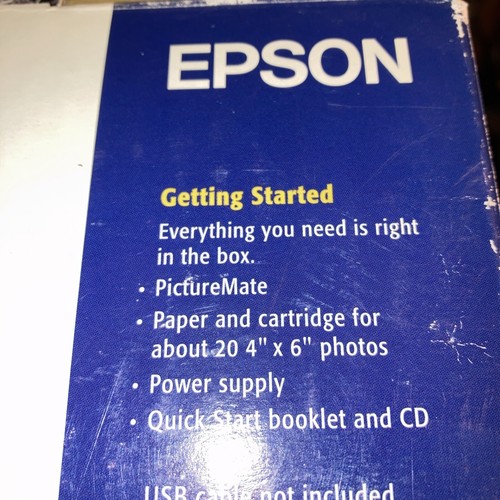 Epson PictureMate PM290 Personal Photo Lab Printer Complete CD Burner Tested - Picture 4 of 12