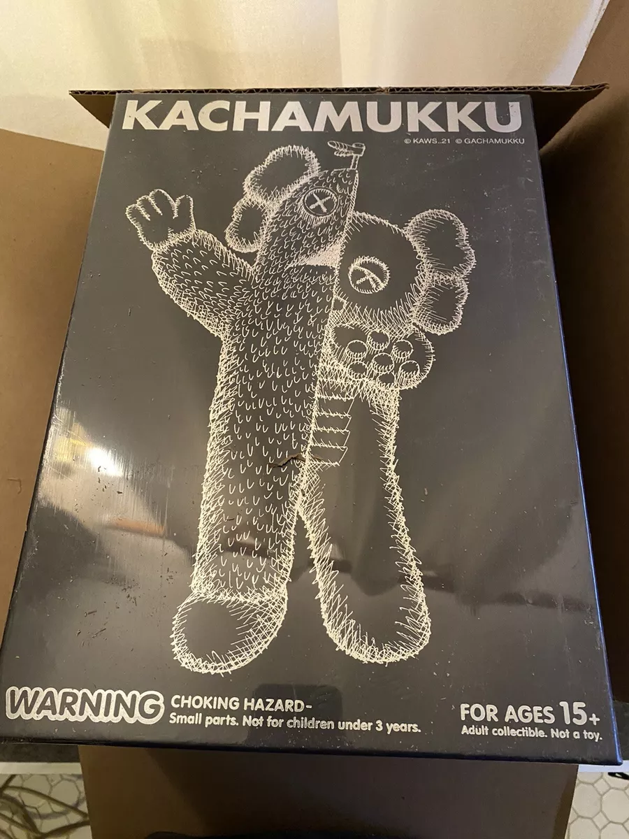 Authentic   MEDICOM TOY Kaws Kachamukku Vinyl Figure New York  Rare  Black