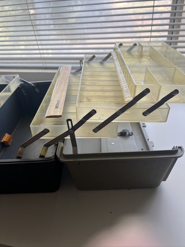 FENWICK TACKLE BOX FEN-LITE NIGHT FISHING USA MADE VG 4 TIER TRAYS VINTAGE - Picture 12 of 12