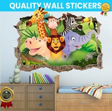 Jungle Safari Animal Decal Sticker Mural Poster Print Wall Sticker Art Decor