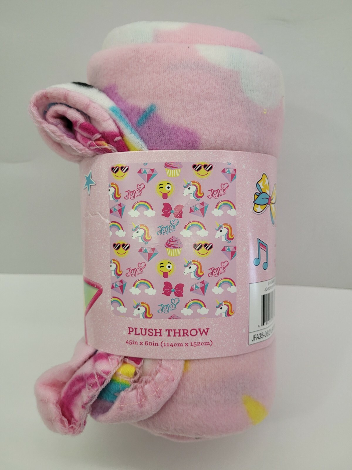 NICKELODEON JOJO SIWA SOFT WARM 45"X60" FLEECE THROW BLANKET PINK 100% ORIGINAL 