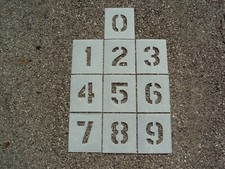4" Number Stencils Parking Lot Number Playground Stencils 60 Mil Thick LDPE