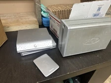 Lot of 4 External Hard Drives Storage LACIE, SEAGATE, TOSHIBA, 1TB, 1000GB Good