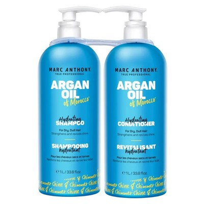 Marc Anthony Argan Oil True Professional Shampoo and Conditioner 1L 33.8 Fl Oz