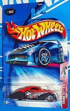 Hot Wheels 2004 Crank Itz Series #147 Swoop Coupe Red & Black w/ SKs