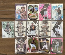 San Diego Padres Team Lot of 13 Prizm Mosaic Optic Base Pink Silver ++
