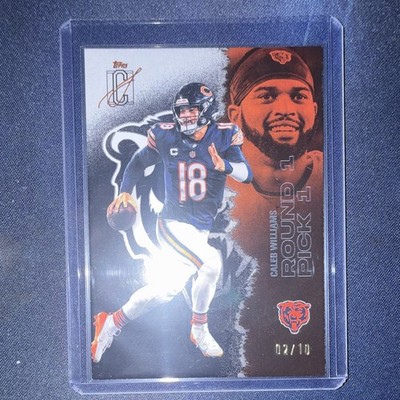 Topps 2025 Signature Class Caleb Williams Bears Rookie Pick RC #11 02/10