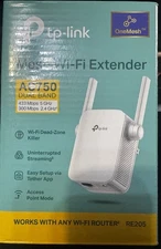 NEW! TP-LINK AC750 Wi-Fi Range Extender - White