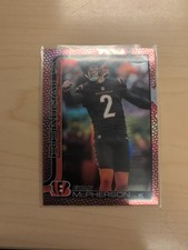 2025 Topps Chrome Evan McPherson Football Leather Refractor #WHL SP