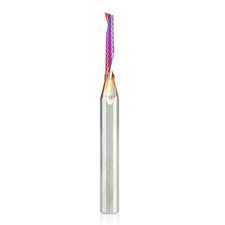 Amana Tool Spektra Coated Solid Carbide Cnc Spiral Single O-Flute Router Bit
