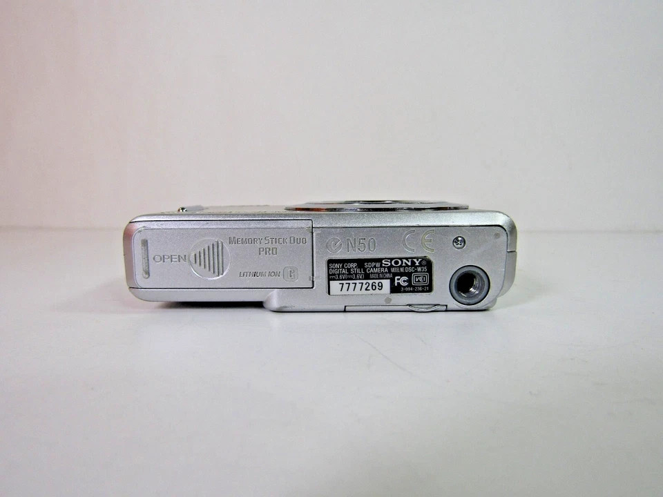 Sony Cyber-shot DSC-W35 7.2MP Digital Camera -Silver 27242710085| eBay