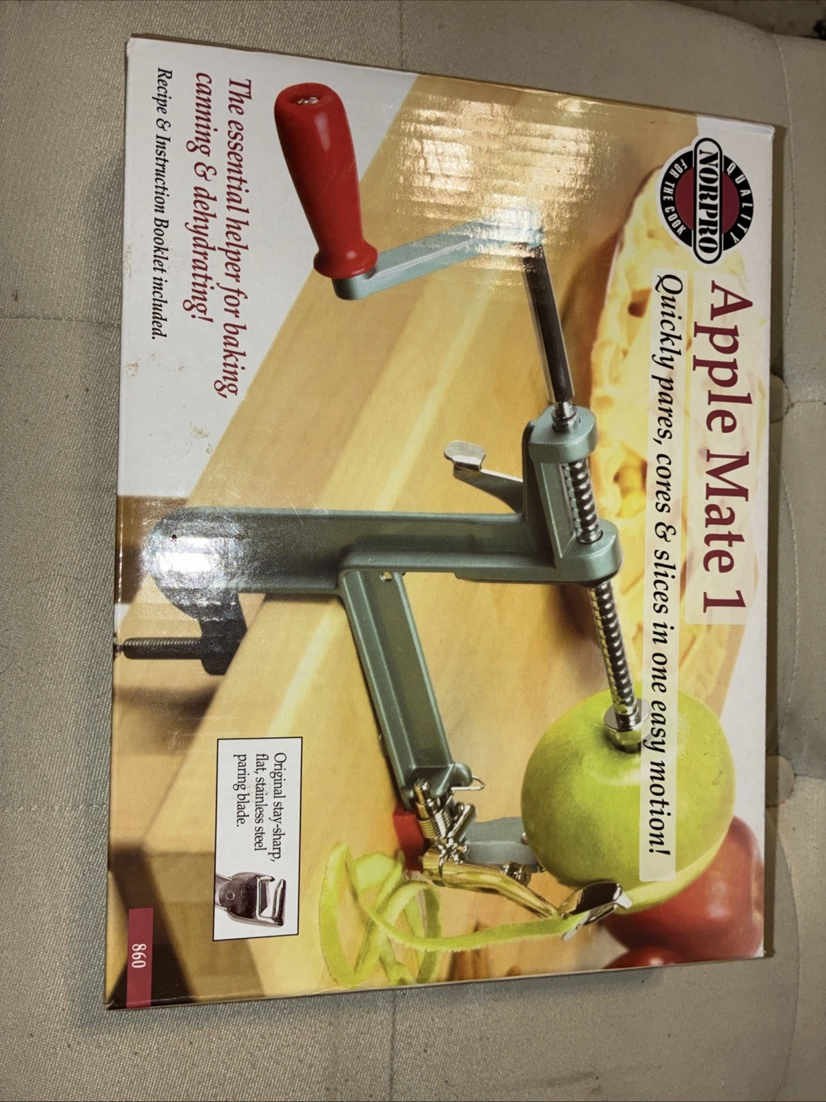 Apple-Mate 1 Apple Peeler And Slicer And Corer ,No 860, Norpro bench mount