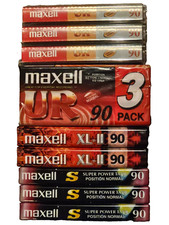 Cassettes Blank Sealed Maxell Quantity 11  REF; FB18f
