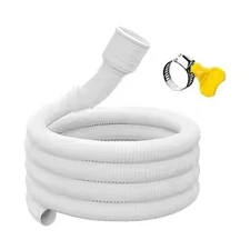 1M White Drain Hose Pipe Inlet Extension Tube for Washing Machine & Faucet**