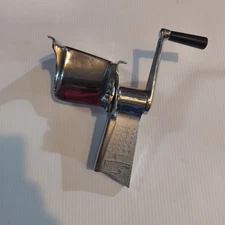 Vtg Saladmaster Food Processor Replacement Chrome Hand Crank Unit PART ONLY