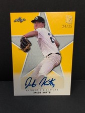 JACOB KMATZ 2020 Leaf Perfect Game PG National Showcase Yellow AUTO 24/25 RAYS