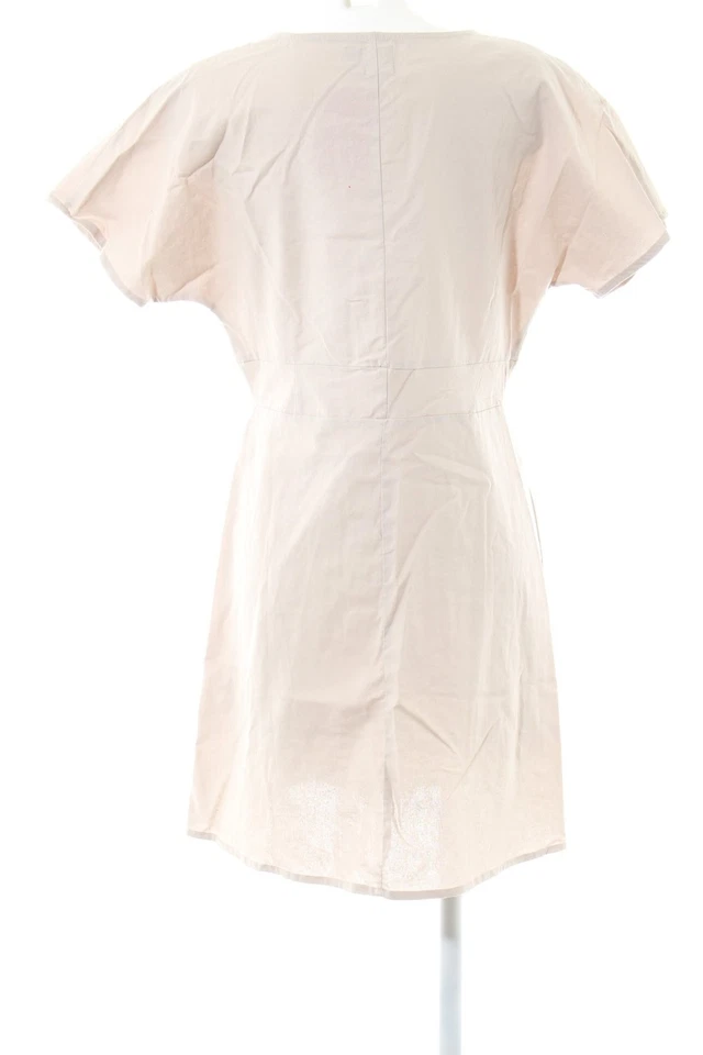 ASOS Vestido de manga corta Mujeres Vestido Talla EU 40 beige claro look casual - Imagen 2 de 4