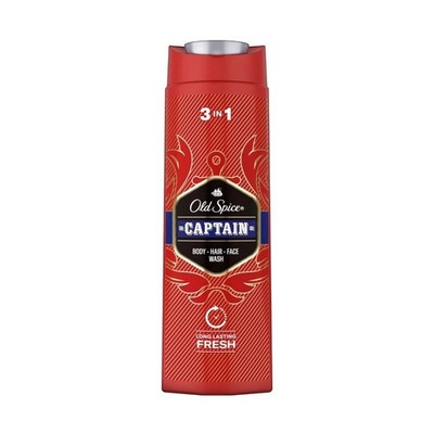 6x Old Spice Body Wash Captain Shower Gel Personal Care Lot 400ml New