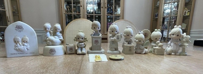 Precious Moments Vintage Collectors Club Exclusive Membership Pieces Lot Of 9