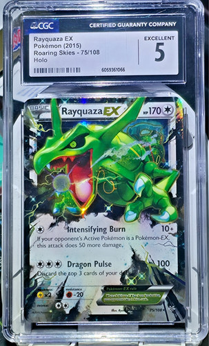 Rayquaza-EX graded CGC 5 for sale on eBay
