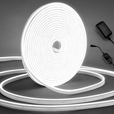 LED Neon Rope Light, 32.8Ft Cool White Dimmable Led 10 meters,