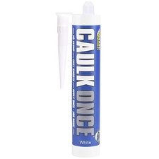 Sika Caulk Once Premium Quality Acrylic Caulk Highly Flexible Fast Drying White