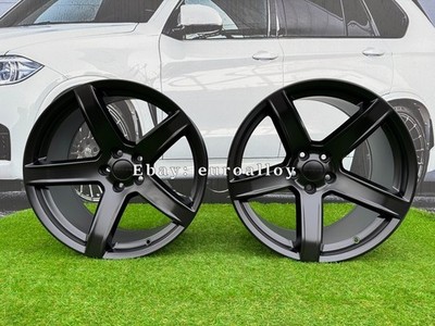 4X R18 Zoll 5X115 Dodge Hellcat Style Schwarz Halb Matt Räder : Passend Für