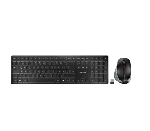 Cherry Tastatur Und Maus Set DW 9500 Slim - Schwarz/Grau-image