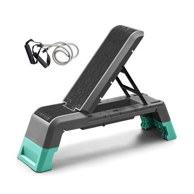 leikefitness Exercise Step Platform, Multifunctional Aerobic Deck with Cord a...