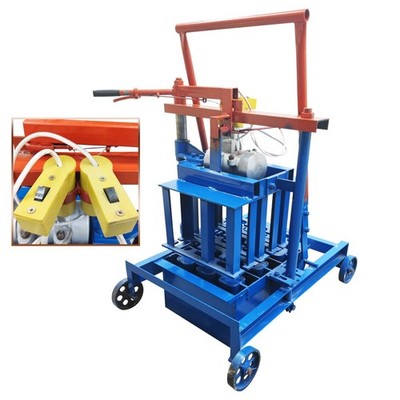Hand-Pushed H6-hole Hollow Soil Block Forming Machine Three-bricks One Time 220V