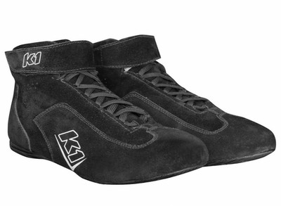 Racing Driving Shoes K1 Racegear SFI 3.3/5 Suede Outer, Nomex inner Black
