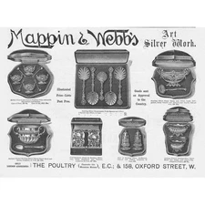 MAPPIN & WEBB Art Silver Work Victorian Advertisement 1891