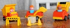 Fisher Price Little People Vintage 1980s Construction set Men Trucks