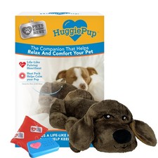 HuggiePup by Pets  Comfort Companion with Heartbeat Sleep Aide for Dogs  Pu...