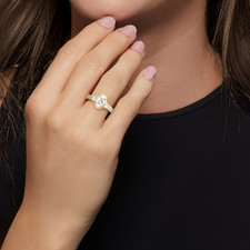 Wedding Semi Mount Setting Diamond Ring 1.20 Carat 14k Yellow Gold Oval Cut