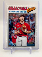 2026 Topps Heritage Tanner Bibee #74 Deckle Edge SP