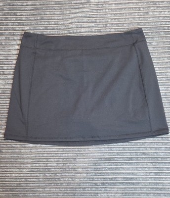 Lands' End Active Skort Womens XL 18 Black Excellent Stretch Back Zip Pocket