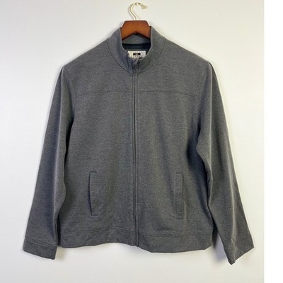 Joseph Abboud Normcore Performance Jacket Full Zip Mock Neck Gray XXL New