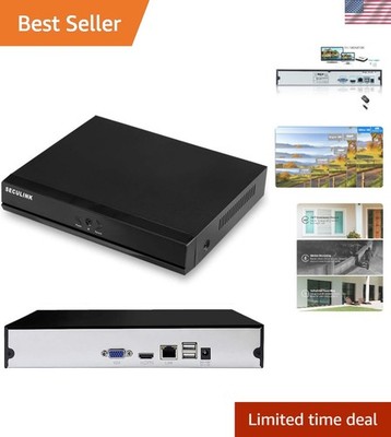16-Channel 4K NVR 1080p/3MP/4MP/5MP/8MP Ultra HD Network Video Recorder Cloud...