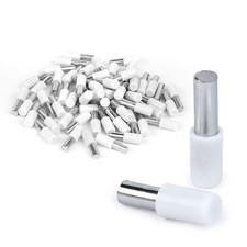 100 PCS Shelf Pins 5mm Diameter 21mm Length Support Pegs with Sleeve Cabinet