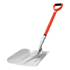 VEVOR✅Snow Shovel for Driveway,14 in Wide Aluminum Alloy Snow Shovel with D-shap